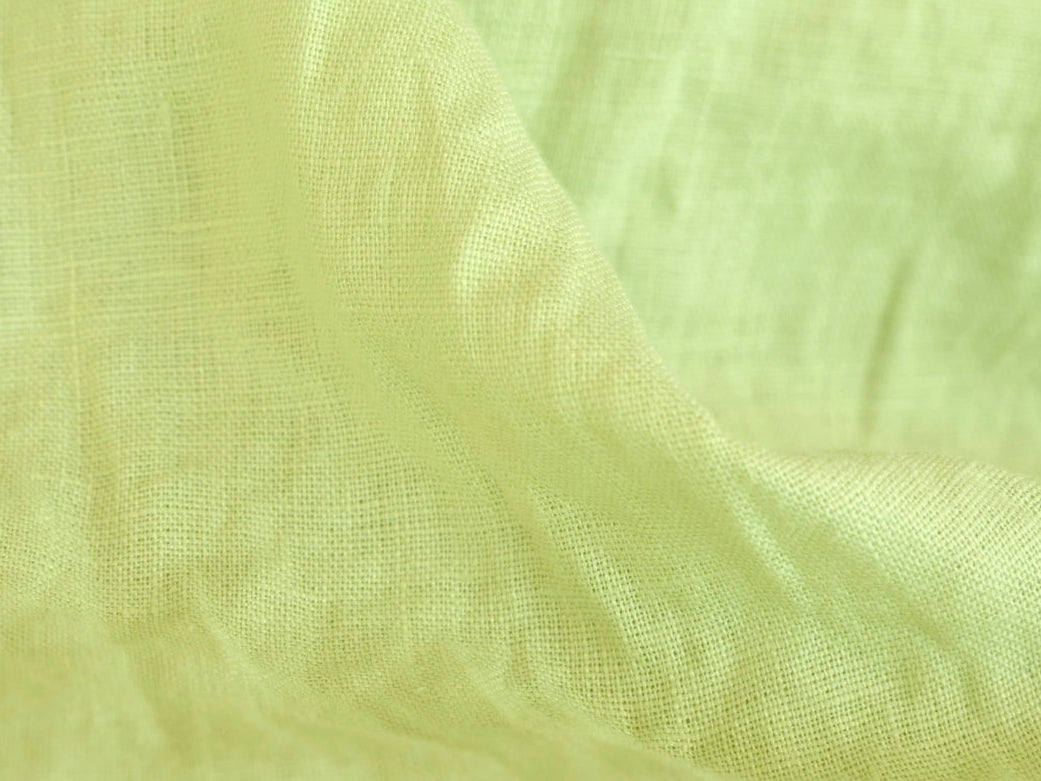 Lime stone washed linen