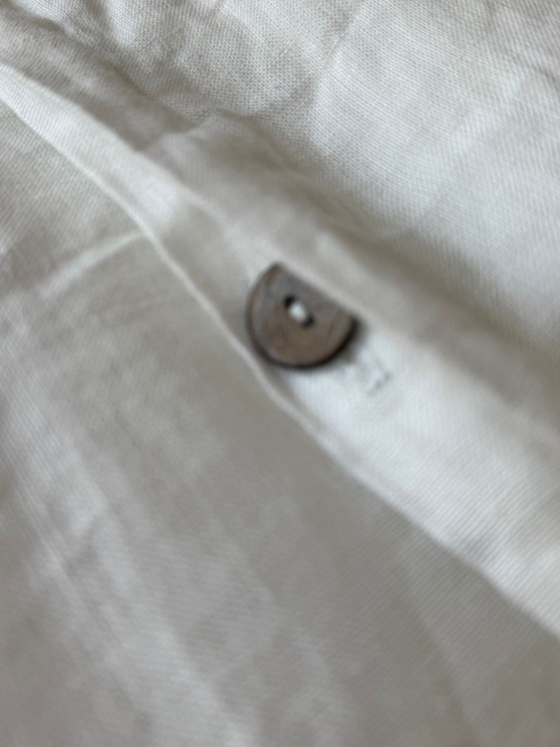 White stone washed linen