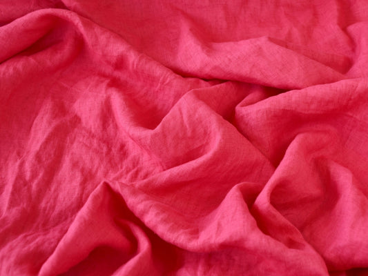 Close-up of pink fabric with folds
